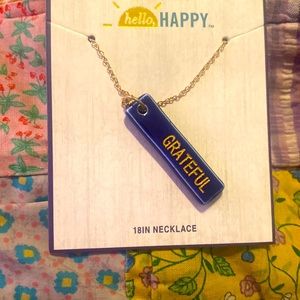 TWO LEFT Grateful inspirational Necklace